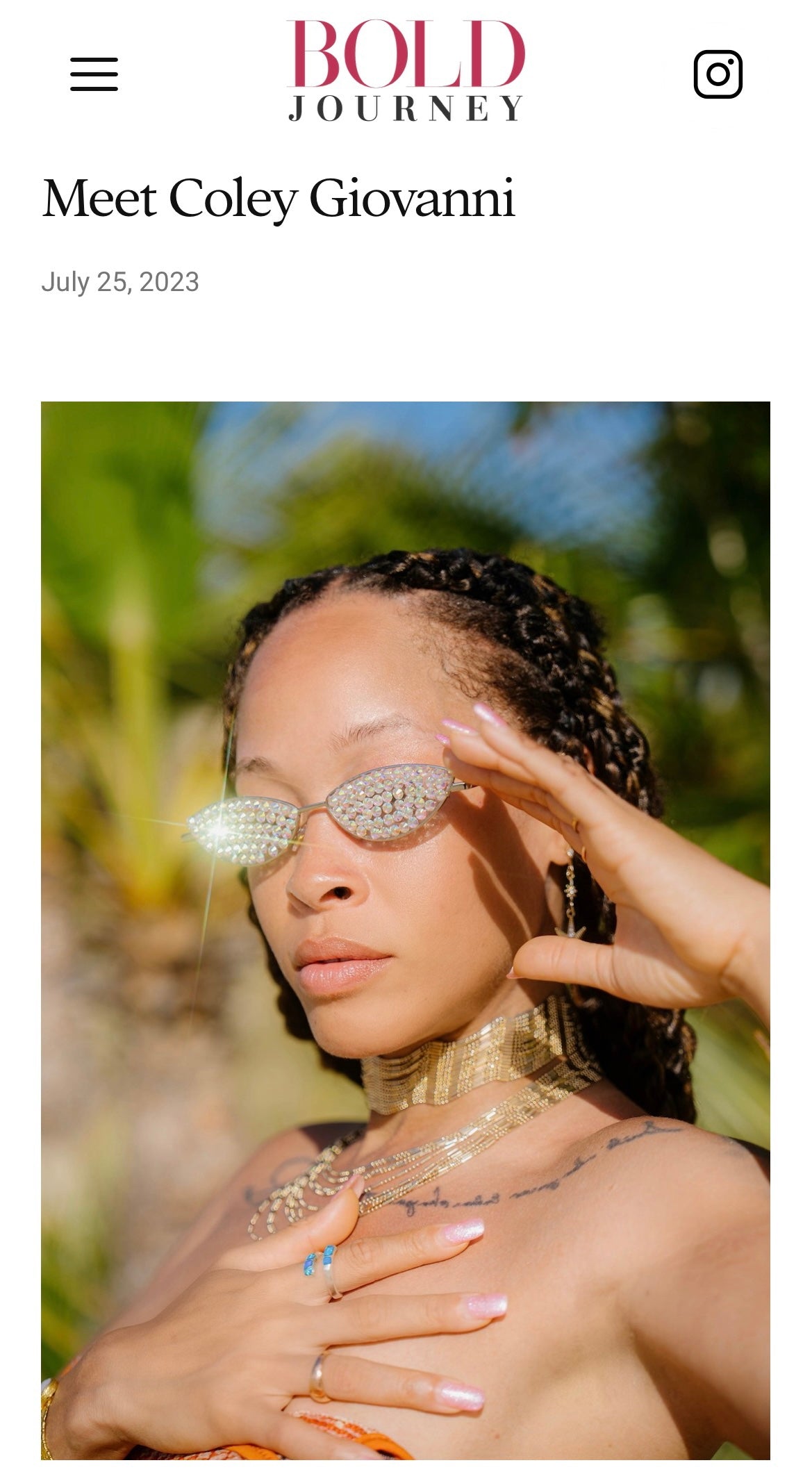 BOLD Journey: Meet Coley Giovanni